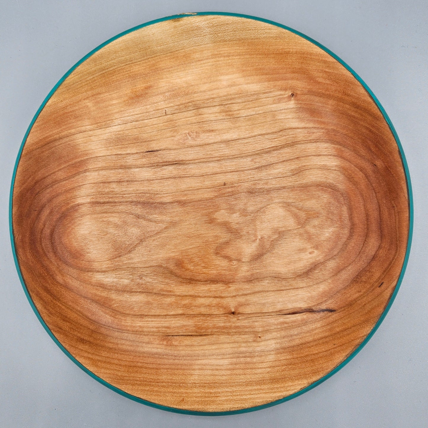 Cherry Plate With Milk Paint and Gold Leaf